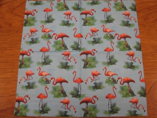 Plameňáci na modrém 