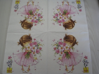 Holčička s květinami