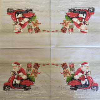 Santa na skútru
