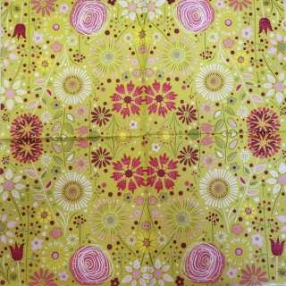 Květiny na zeleném